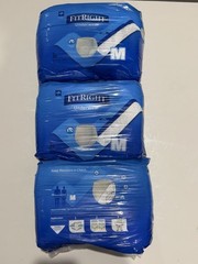FitRight Underwear Incontinence Pants M Super Absorbency Disposable 3 Packs