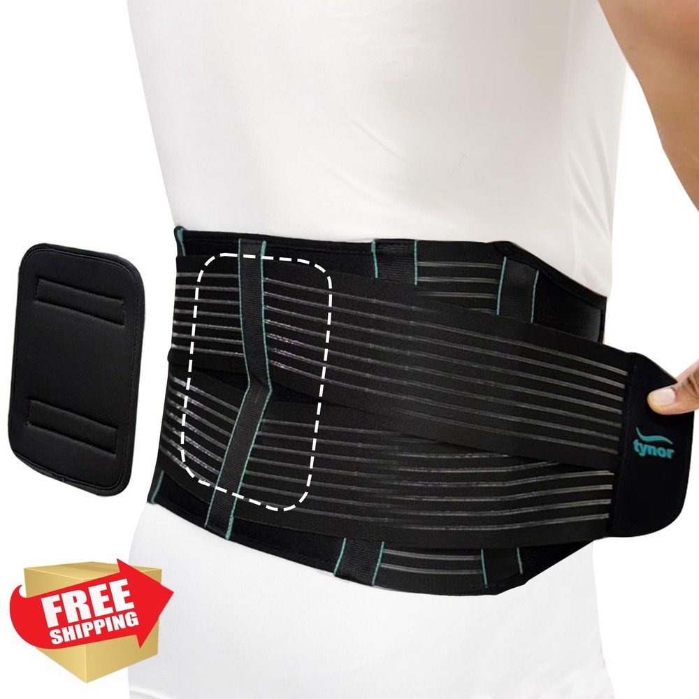TYNOR Back Brace Lumbar Medium Black