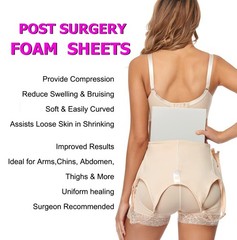 4 Pack Lipo Foam Post-surgical Ab Board Flattening Abdominal Compression Boar…