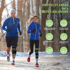 DCF Knee Braces, Sleeve for Men and Women – knee compression 3XL, Blue