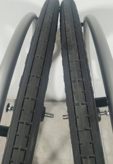 24″ x 1 3/8″ XCORE Solid Flat-Free Quick Release Wheelchair Wheels + Axle Pins