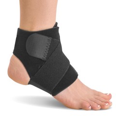 BraceAbility Neoprene Water-Resistant Ankle Brace | Compression Foot Wrap for Sw