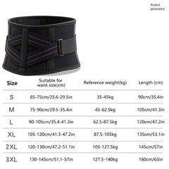 Breathable Waist Support Belt 6 Size Option 65-145cm Back Brace For Sports Work