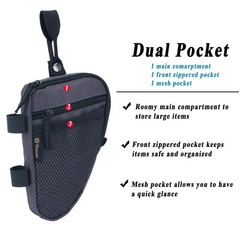 Forearm Crutch Bag Lightweight and Waterproof 1 Count (Pack of 1), Dark Grey