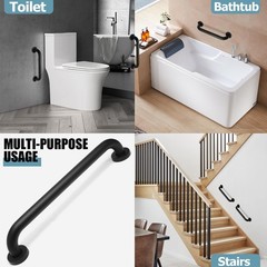 16 Inch Shower Grab Bar Stainless Steel Stairs Grab Indoor & Outdoor Deck Han…