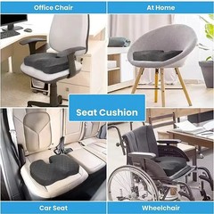 Memory Foam Seat Cushion Office Chair Car Seat Pad Coccyx Tailbone Pain Relief
