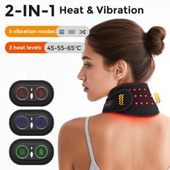850&660nm Red Infrared Light Therapy Wrap Neck Pad for Pain Relief Muscles Relax