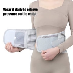 Adjustable Lower Back Brace Lumbar Support Waist Belt For Men Women Pain Relief
