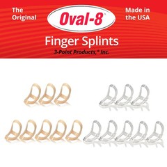 Multi-Size Oval Finger Splints Pack of 3 – Sizes 2, 3, 4 for Joint Support