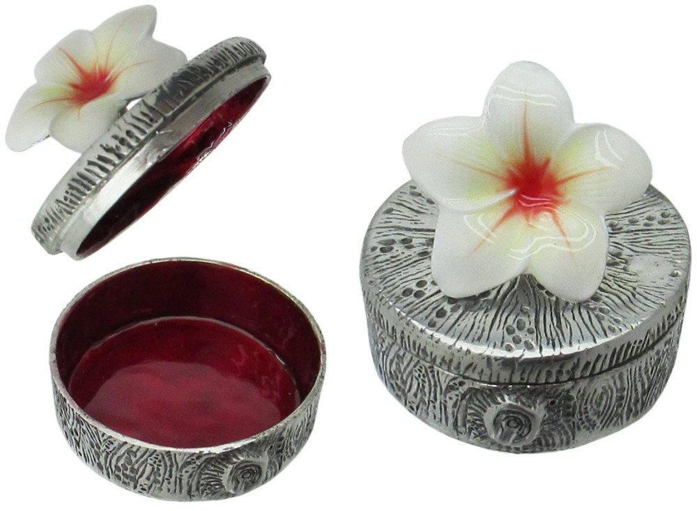 Pill & Trinket Box , Plumeria