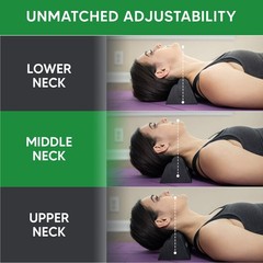 Cervical Traction Device & Neck Stretcher for Spinal Alignment, Firm Support Blo