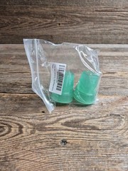 2 Pcs: 3/4″ (19mm) Glow in the Dark Rubber Tips Ferrules for Walking Canes-Green