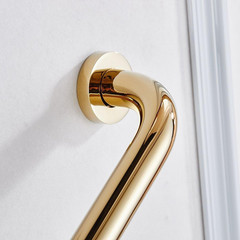 Brass Shower Grab Bar，Gold Support Bar Bathroom Hand Safety Handrail for Elderly