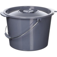 Medline Commode Bucket with Lid and Handle Case
