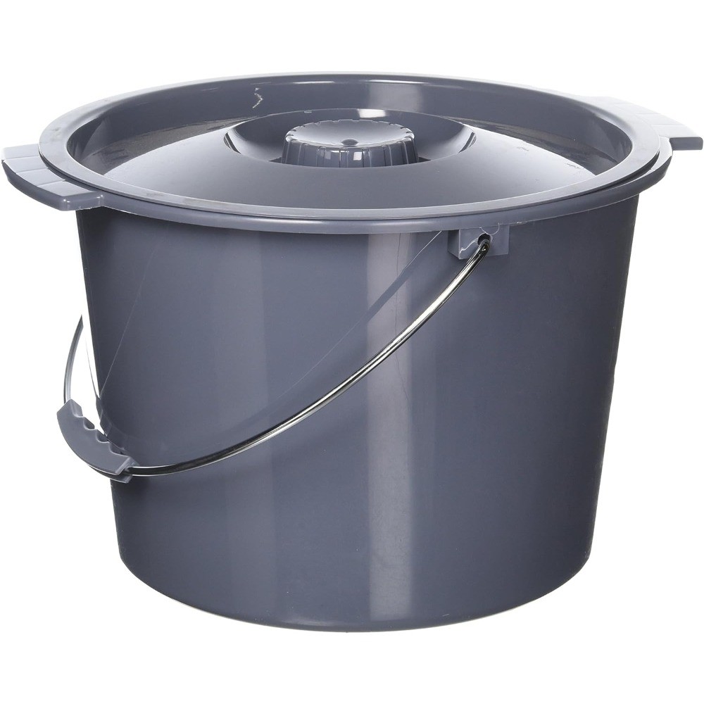 Medline Commode Bucket with Lid and Handle Case