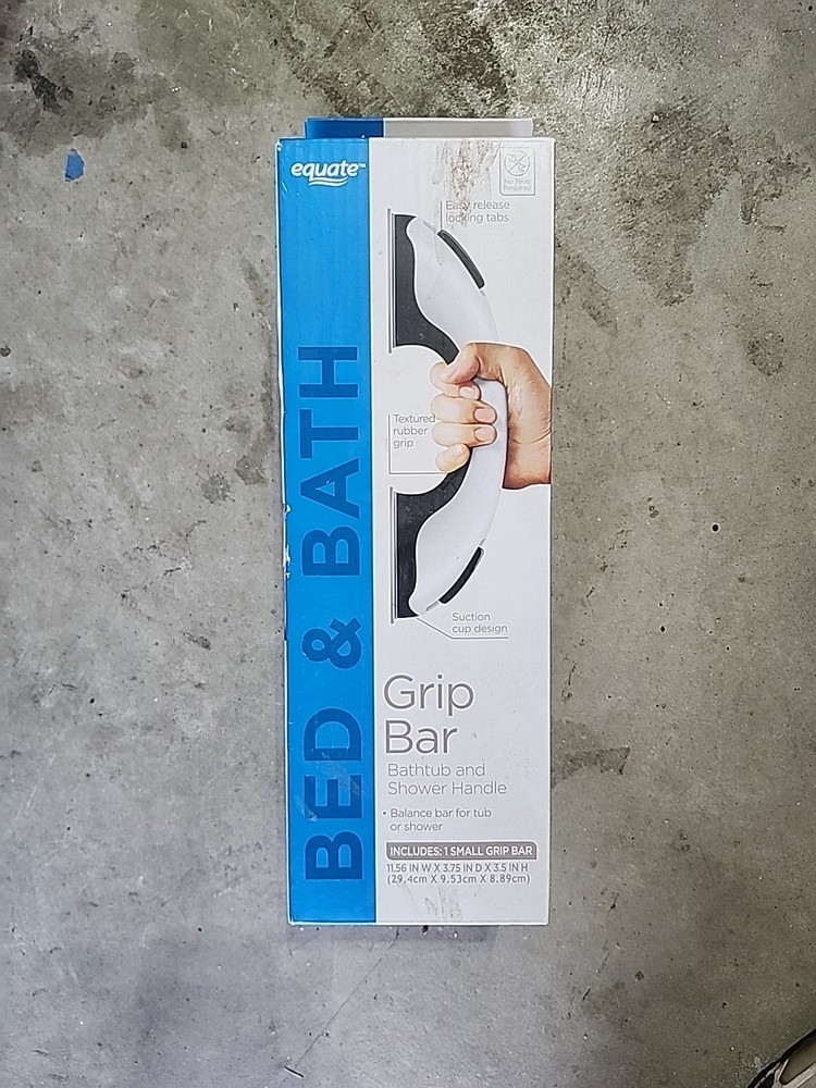 Equate Grip Bar – Bathtub and Shower Handle Small (11.56″ W X 3.75″ D X 3.5″ H)