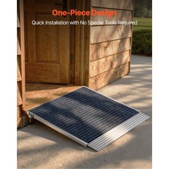 Uimoso Aluminum Threshold Ramp for Doorways, 36″ x 36″ Platform 700 lbs Load