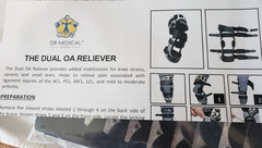 Dr Medical DRMS The Dual OA Reliever LEFT KNEE Brace Size Large KB0104-147L-03