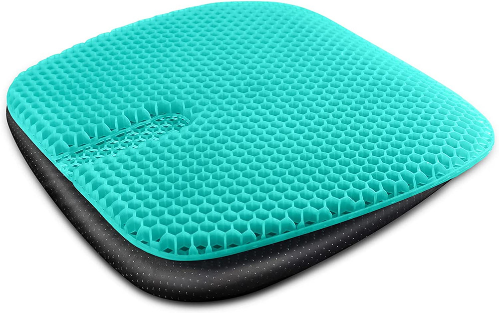 Gel Seat Cushion for Long Sitting, Gel Cushions for Pressure Sores Relief, 18.5X