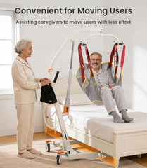 Electric Patient Lift for Home, Foldable, 330Lbs Capacity, Includes Sling