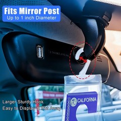 4 PCS Handicap Placard Holder – Ultra Transparent Disabled Parking Permit Pla…