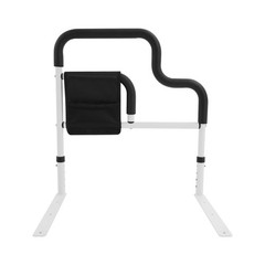 Bedside Armrest Adjustable Height Heavy Duty Steel Bed Rail For Elderly Safety