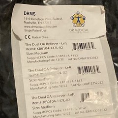 (2) Dr. Medical DRMS Dual OA Reliever Left & Right Knee brace size Medium NEW