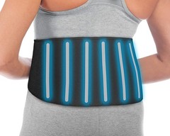 MLR Sports Medicine Adjustable Back Support, Back Belt, For Men and Women, Black