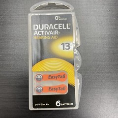 Duracell Activair Hearing Aid Batteries: Size 13 (48 Batteries) Fresh Exp:2023