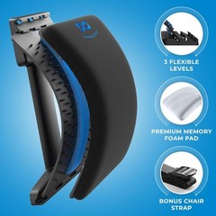 Best Adjustable Back Stretcher with Memory Foam & Acupressure for Pain Relief