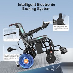 Used Foldable Intelligent Electric 500W Power Mobility Wheelchairs All Terrain
