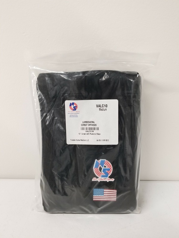 New Options Sports Lumbosacral Corset Orthosis | USA | VALC10 10″ Medium