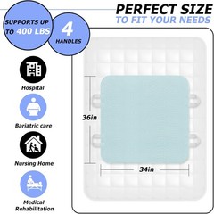2 Pack Bed Pads for Incontinence 34×36 Inch – 2 Pack, Light Green