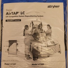 Stryker Sage AirTap LC Patient Repositioning System Guide Sheet Body Pad #7289*