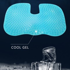 Cool Gel Seat Cushion Memory Foam Coccyx Cuhion Orthopedic Chair Pad Office Home