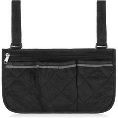 Wheelchair Side Bag Zipper Mobility Armrest Bags Organizer Multiple Pockets