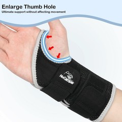 Wrist Brace Left Hand – Adjustable Compression Straps for Carpal Tunnel Relief
