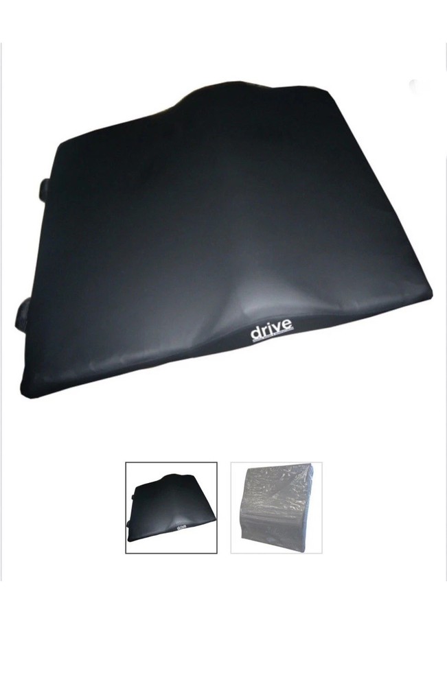 New-Drive Medical-General Use Back Cushion #14889 Lumbar Support 18”x17”, Black