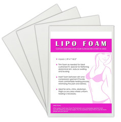 4 Pack Lipo Foam Post-Surgical Ab Board Flattening Abdominal Compression Board f