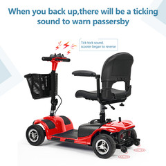 2024 4 Wheels Mobility Scooter Power Wheel Chair Electric Device Compact Updates