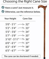Handcrafted Oak Wooden Walking Cane – Ergonomic Derby Handle