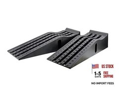 50515 6.25″ Lift Car Ramps – 2-Pack – 6, 500lb GVW – Deep Grooved Surface