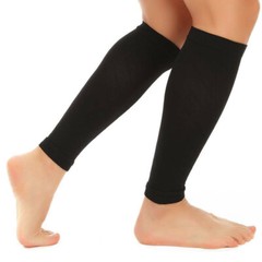 Pair Sport Calf Brace Sleeve Support Shin Splints Leg Compression Socks Running