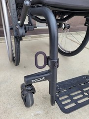 UPGRADED* Quickie Nitrum Rigid Frame Wheelchair 16″X18″ Used Black 16″ x 18″