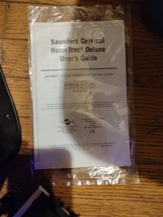 Saunder Cervical Neck Traction Home Trac Deluxe Device Excellent Condition
