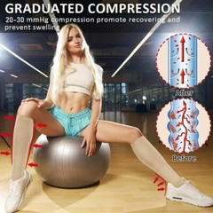 Knee High Medical Compression Socks Men Women Varicose Veins Open Toe Stockings