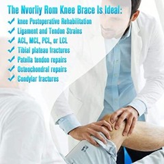 Hinged ROM Knee Brace with Side Stabilizers & Locking Dials Post Op Knee Immo…
