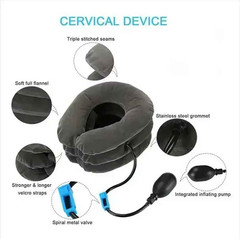 Inflatable Cervical Neck Traction Pillow Air Neck Support Pain Cushion Relief