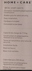 MOEN Home Care (Designer Hand Grip 9″ White) 250Lb Capacity *Hand Grip Only*