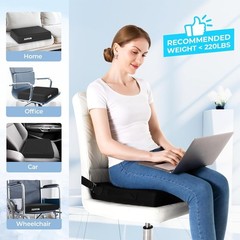 X-Large Cooling Gel Seat Cushion – Ideal for Back Pain Relief & Comfort
